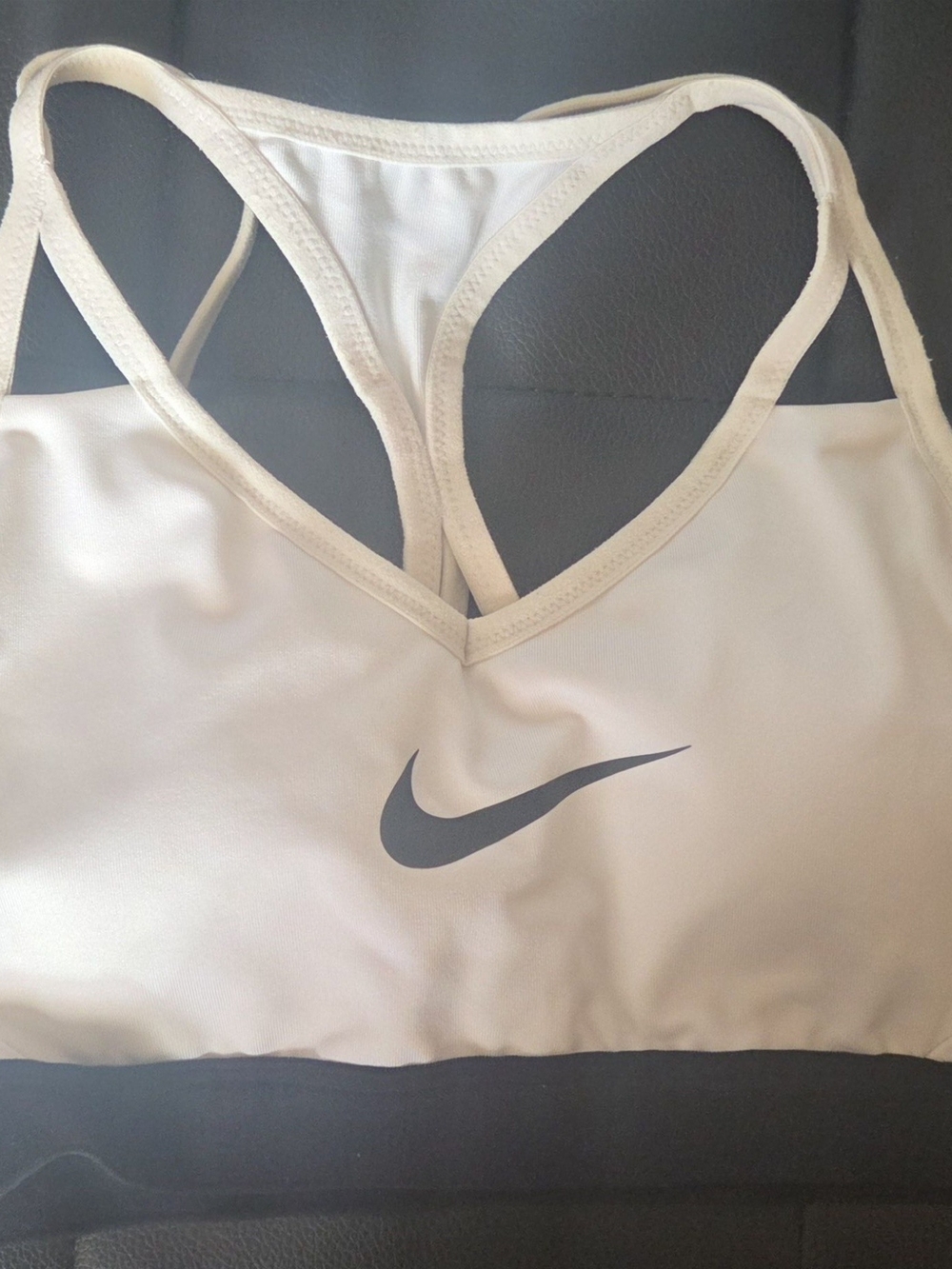 Nike Women's White & Black Sports Bra